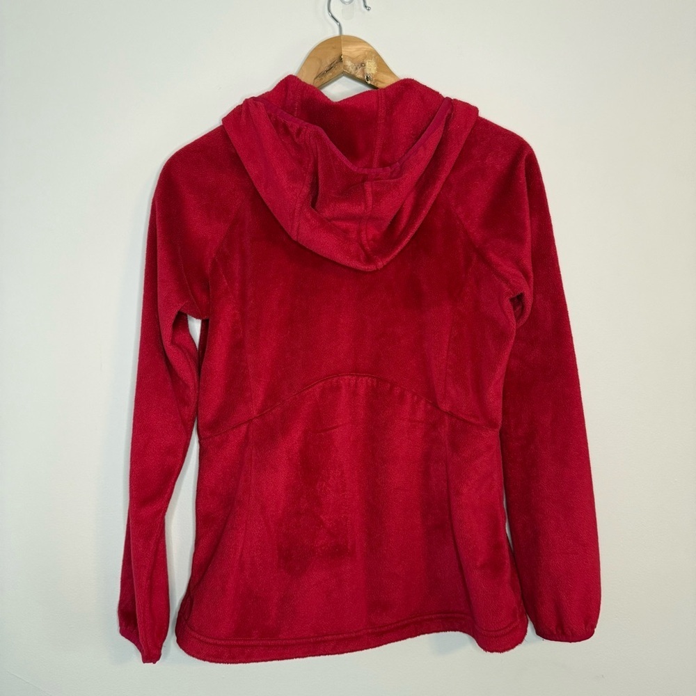 Columbia Women’s Hooded Full-Zip Red Fleece Jacket - Picture 12 of 14
